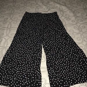 Polka dot culottes